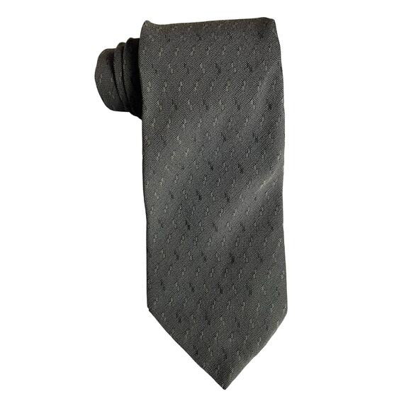 Giorgio Armani Men's Cravatte Grey Silk Tie Made in Italy 59"x3.7" - Picture 1 of 8